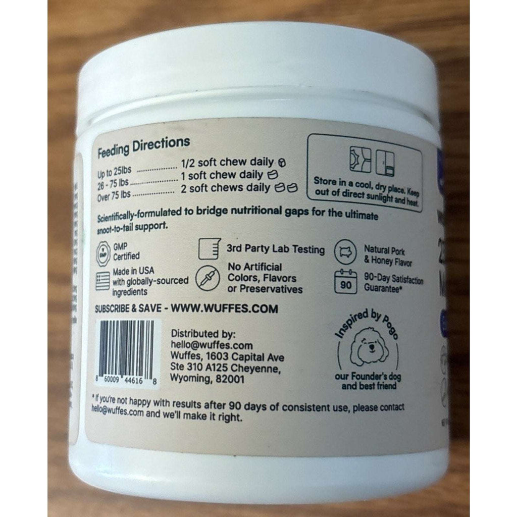 WUFFES 23-IN-1 Multivitamin Everyday Health (All Dog Sizes), 30 Soft Chews 2027