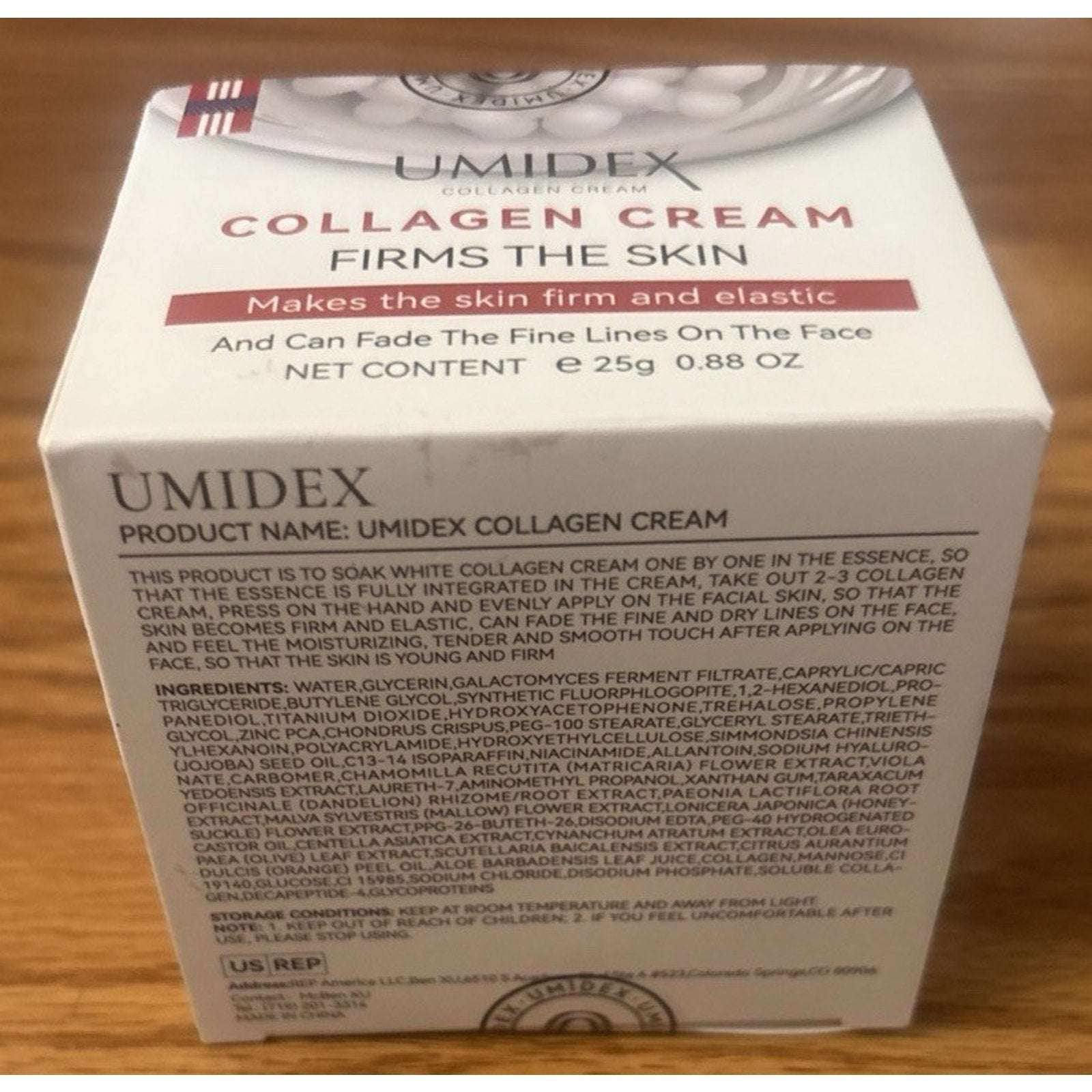 UMIDEX Collagen Cream Firms Skin 0.88 oz Anti-Aging Wrinkle Treatment