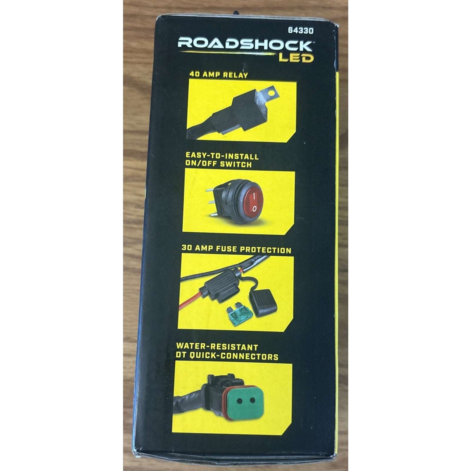ROADSHOCK OFFROAD LED Light Bar Wiring Harness Kit 40A Relay +80" Splitter 64330