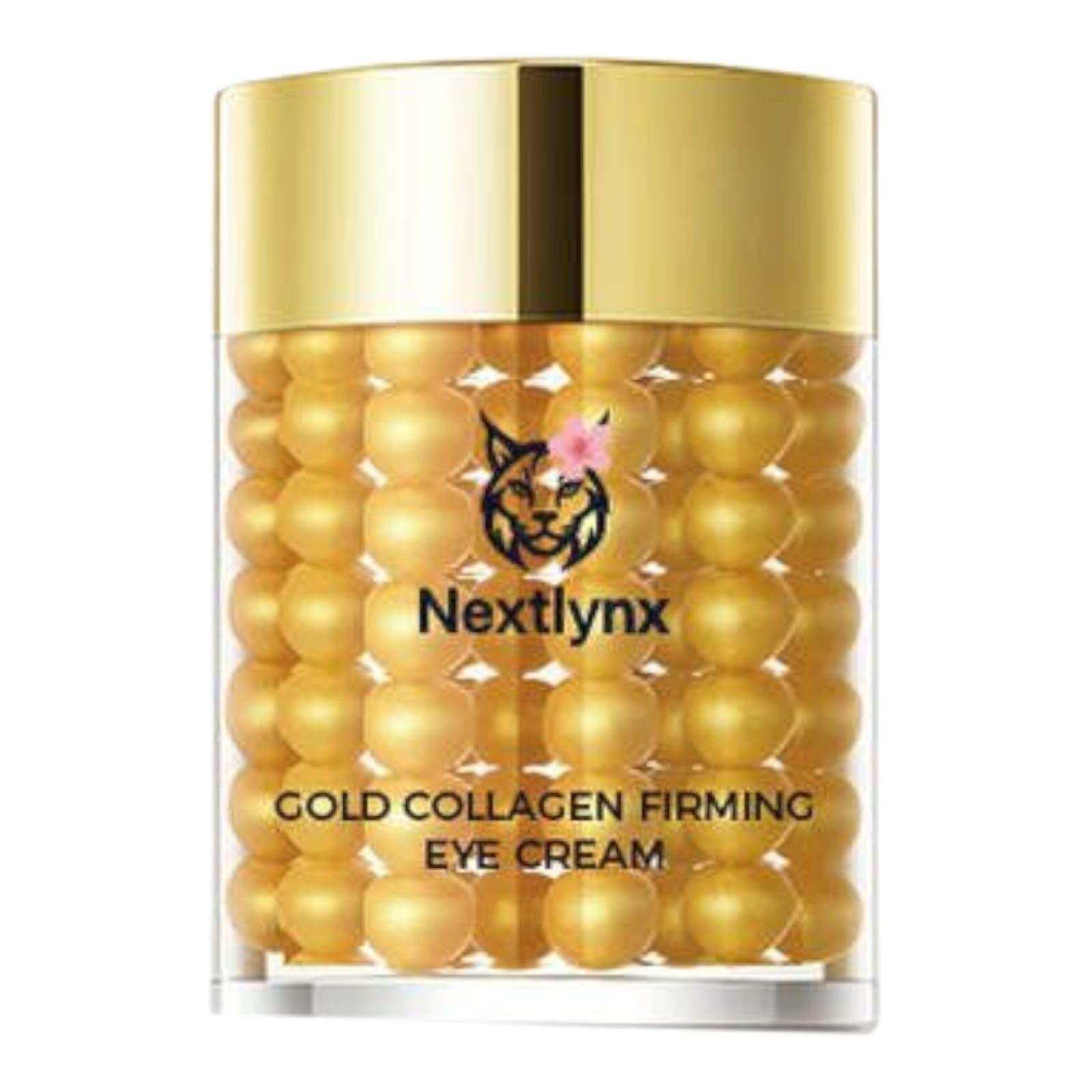 Anti-Aging Gold Collagen Firming Eye Cream For Dark Circles, Wrinkles, Puffiness