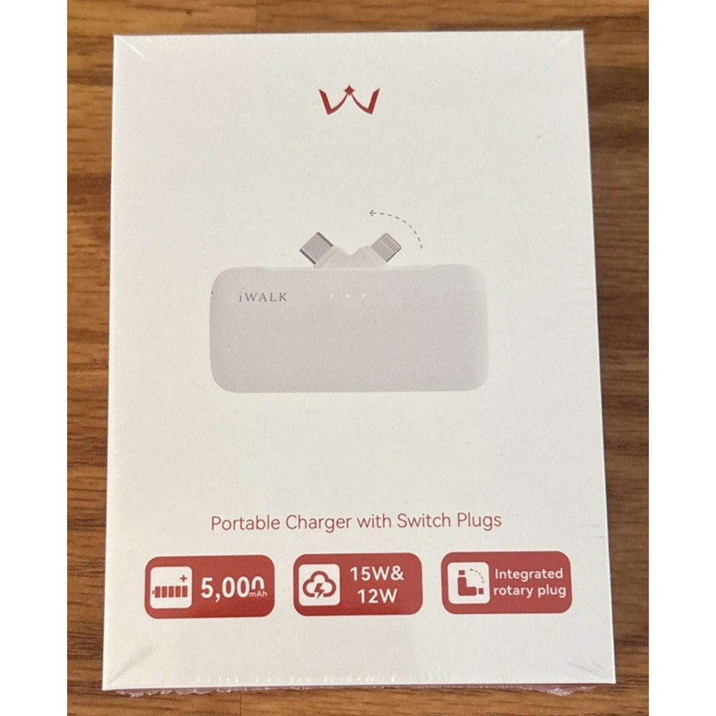 iWalk LinkPod 5000mAh Power Bank for iPhone16/15/14/13/12/11 Ser. Samsung S25/24