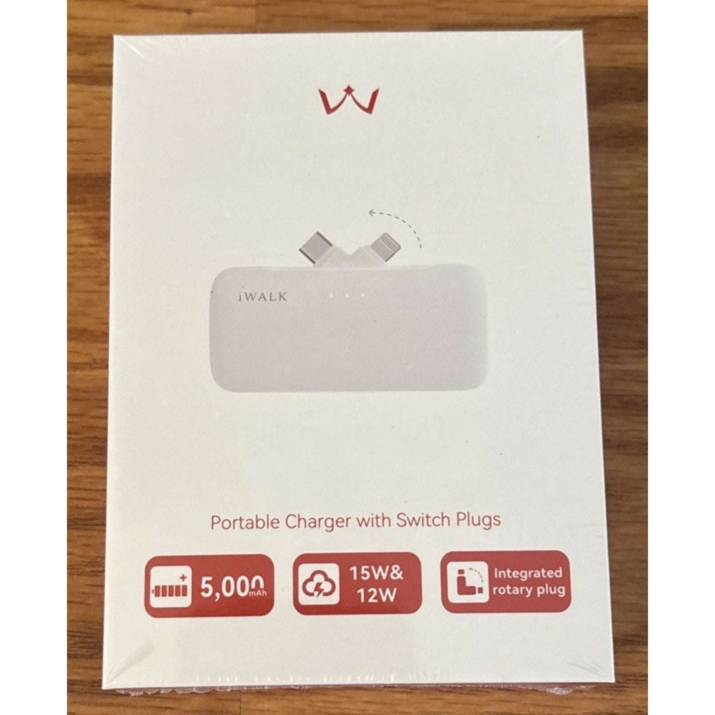 iWalk LinkPod 5000mAh Power Bank for iPhone16/15/14/13/12/11 Ser. Samsung S25/24