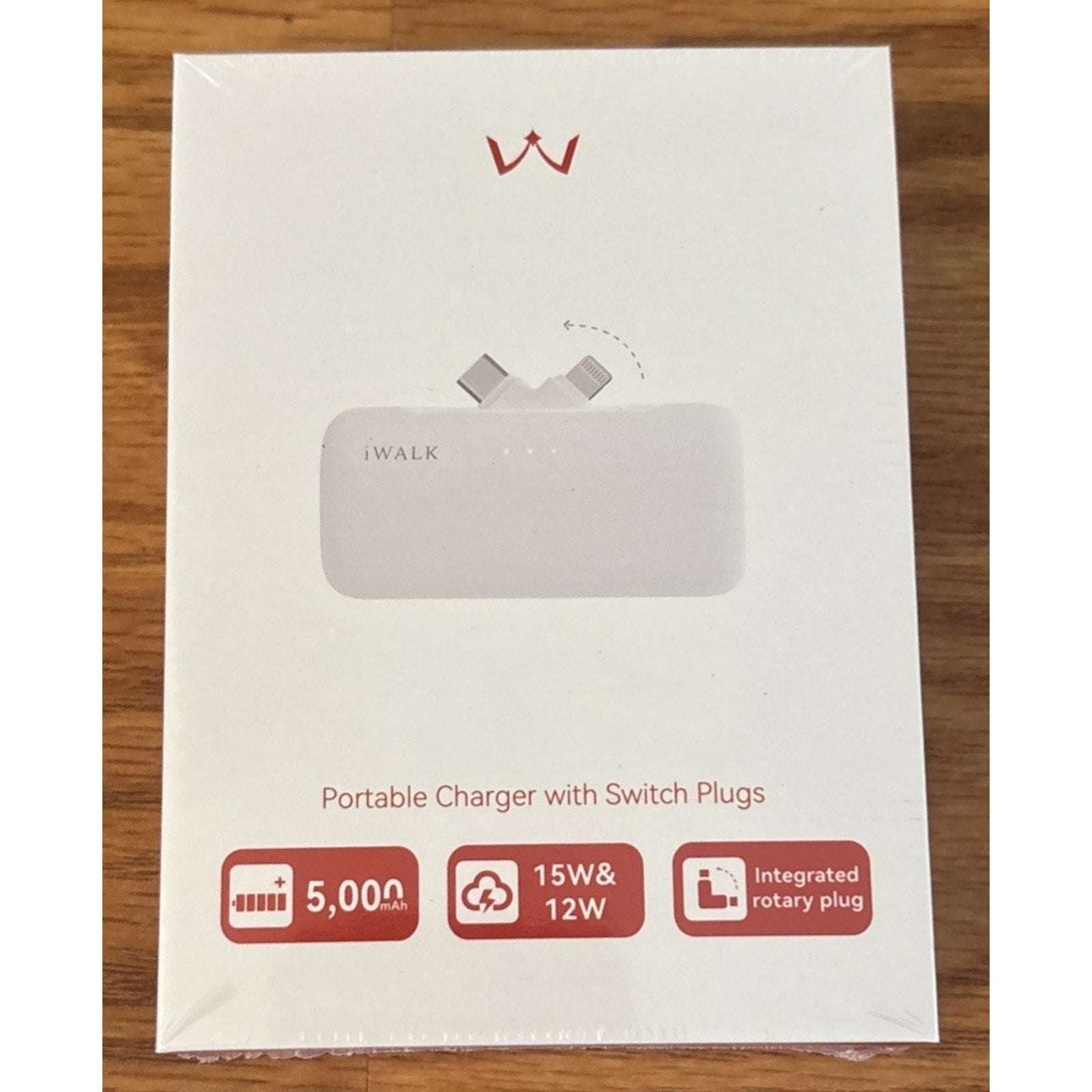 iWalk LinkPod 5000mAh Power Bank for iPhone16/15/14/13/12/11 Ser. Samsung S25/24