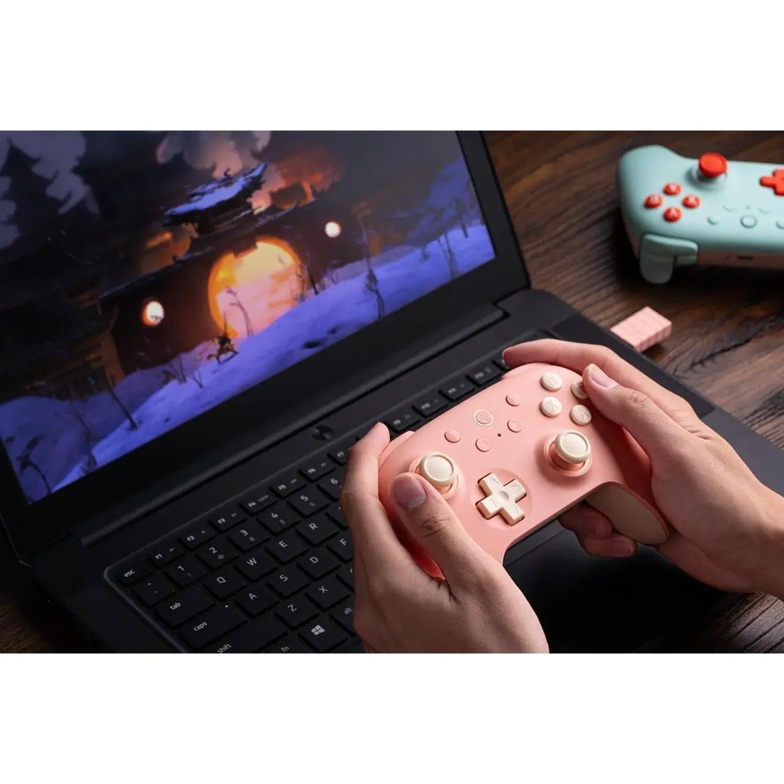 8BitDo Ultimate 2C Wireless Controller Peach 2.4G Bluetooth USB PC Android