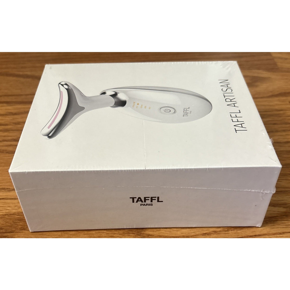 TAFFL 7-Color LED Light, Heated, EMS & Ultrasonic Vibration Face & Neck Massager