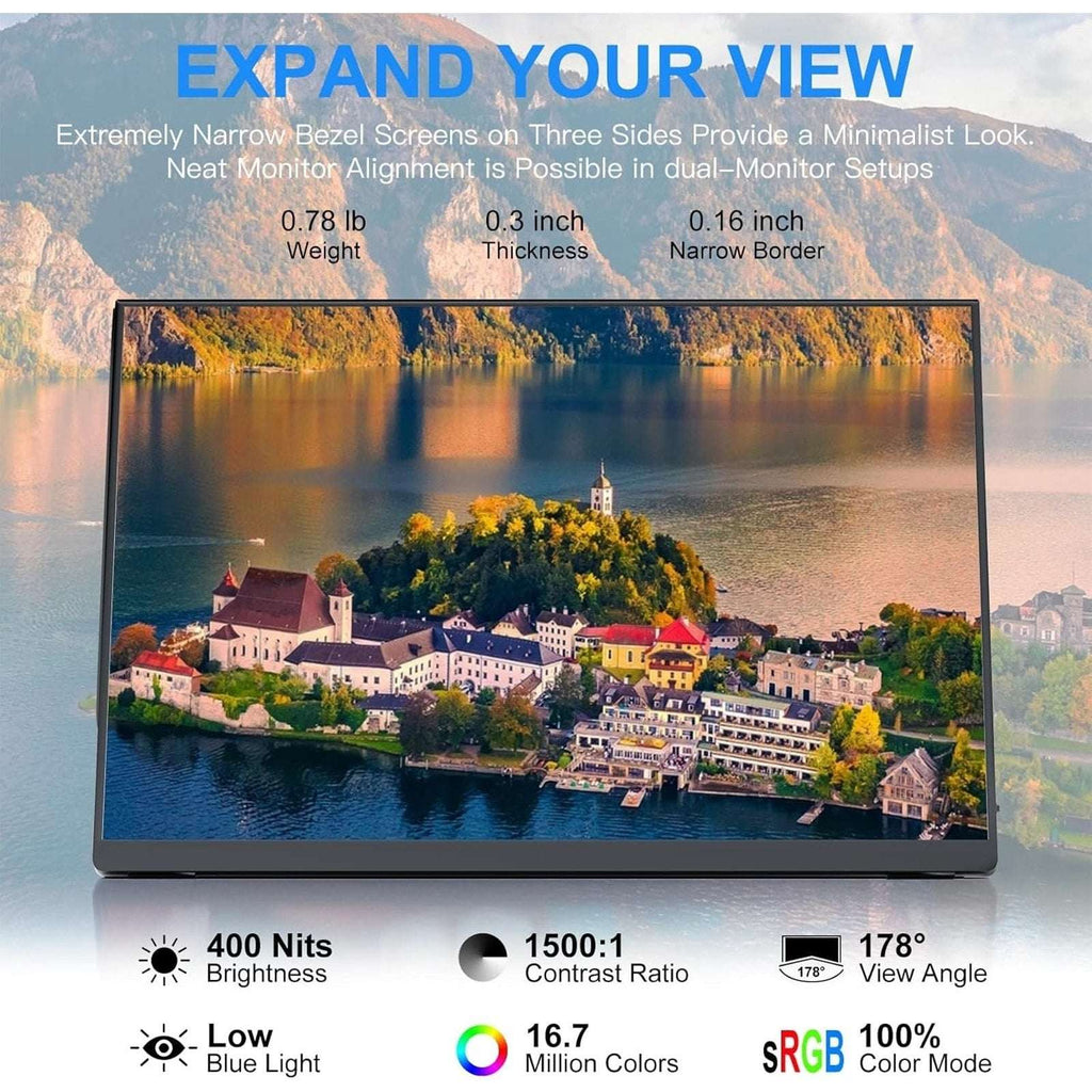 ALOLG HDMI Potable Monitor 10.5 Inch Screen IPS Panel 1920X1280 Model S1