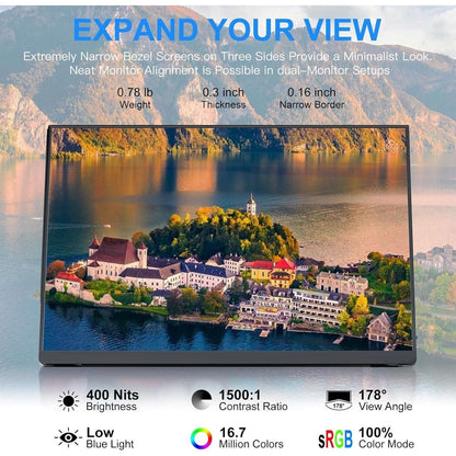 ALOLG HDMI Potable Monitor 10.5 Inch Screen IPS Panel 1920X1280 Model S1