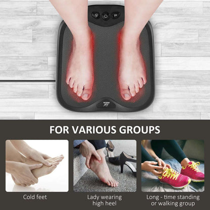 Snailax Shiatsu Foot Massager Deep Kneading Massager with Heat & Washable Cover