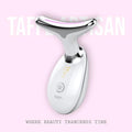 TAFFL 7-Color LED Light, Heated, EMS & Ultrasonic Vibration Face & Neck Massager