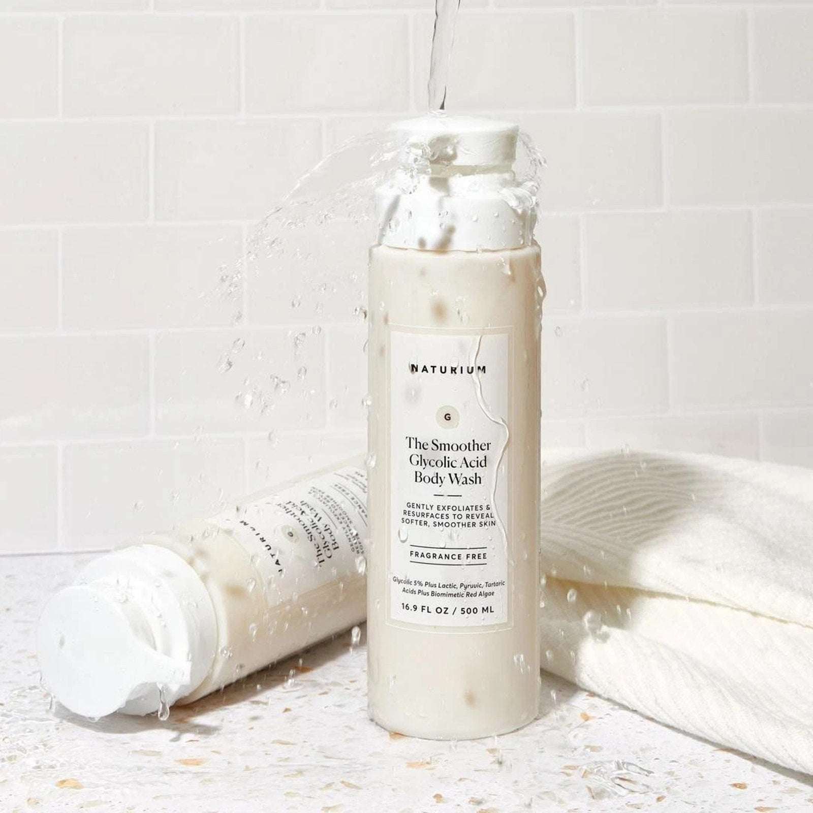 Naturium The Smoother Glycolic Acid Exfoliating Body Wash 16.9oz FREE SHIPPING