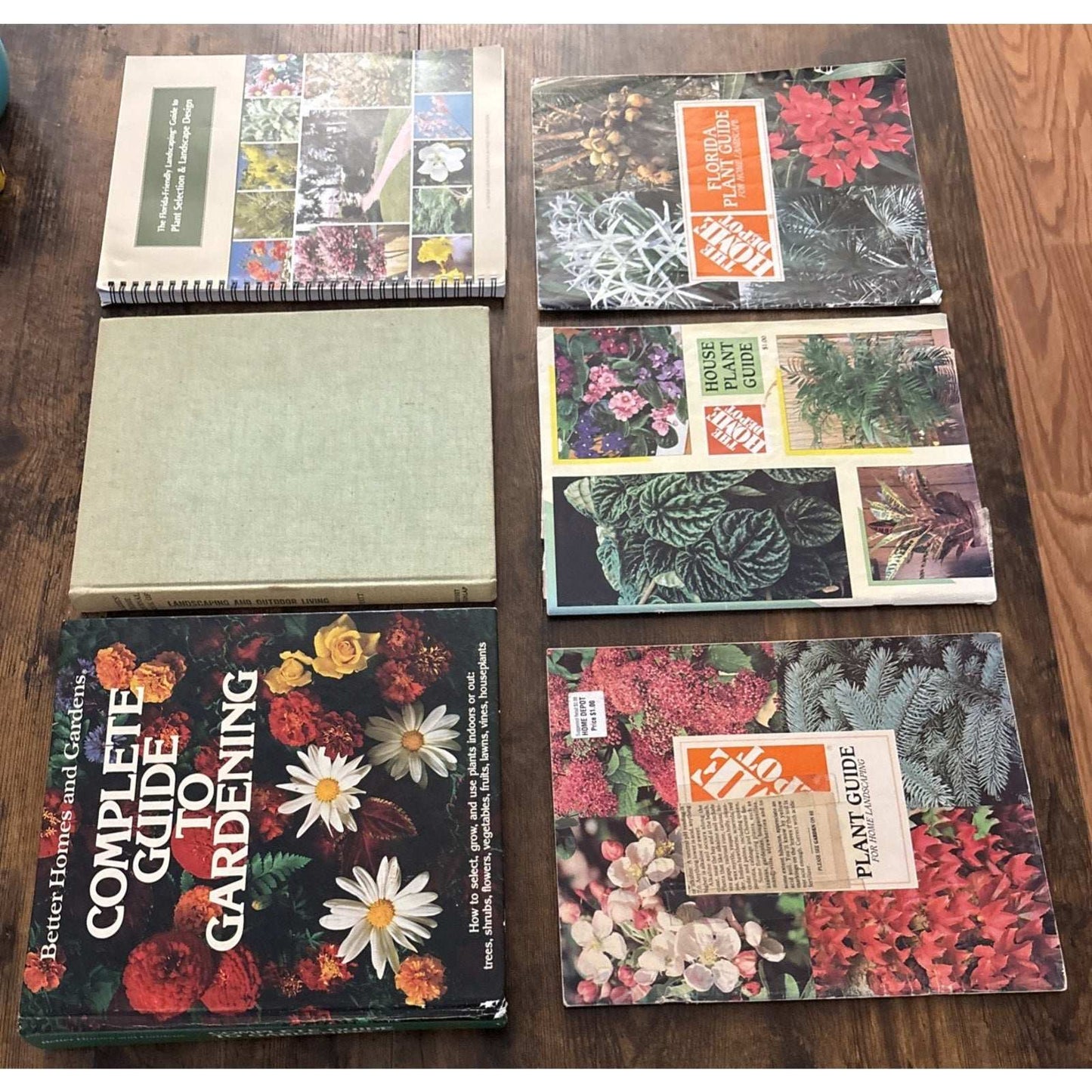 6 Books - Florida Friendly Landscaping Plant Guides & Design + House Plant Guide