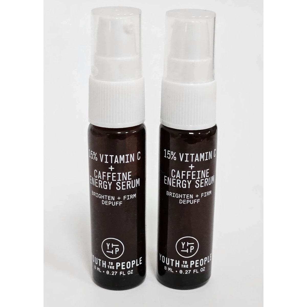 2 Piece Youth to the People 15% Vitamin C + Caffeine Energy Serum 0.27oz 8ml