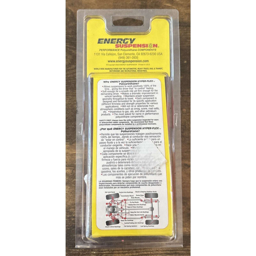 Energy Suspension 9.9101R Hyper-Flex Polyurethane Universal Bump Stop Pair Red