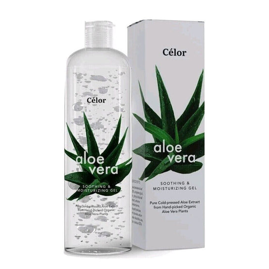 Celor Aloe Vera Gel 8 oz Soothing Moisturizing Gel Pure Cold Pressed Aloe NEW