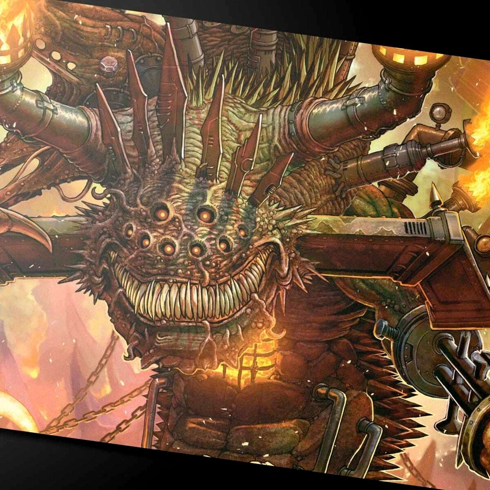 Ultra Pro Magic The Gathering MTG Duskmourn Overlord of the Boilerbilges Playmat