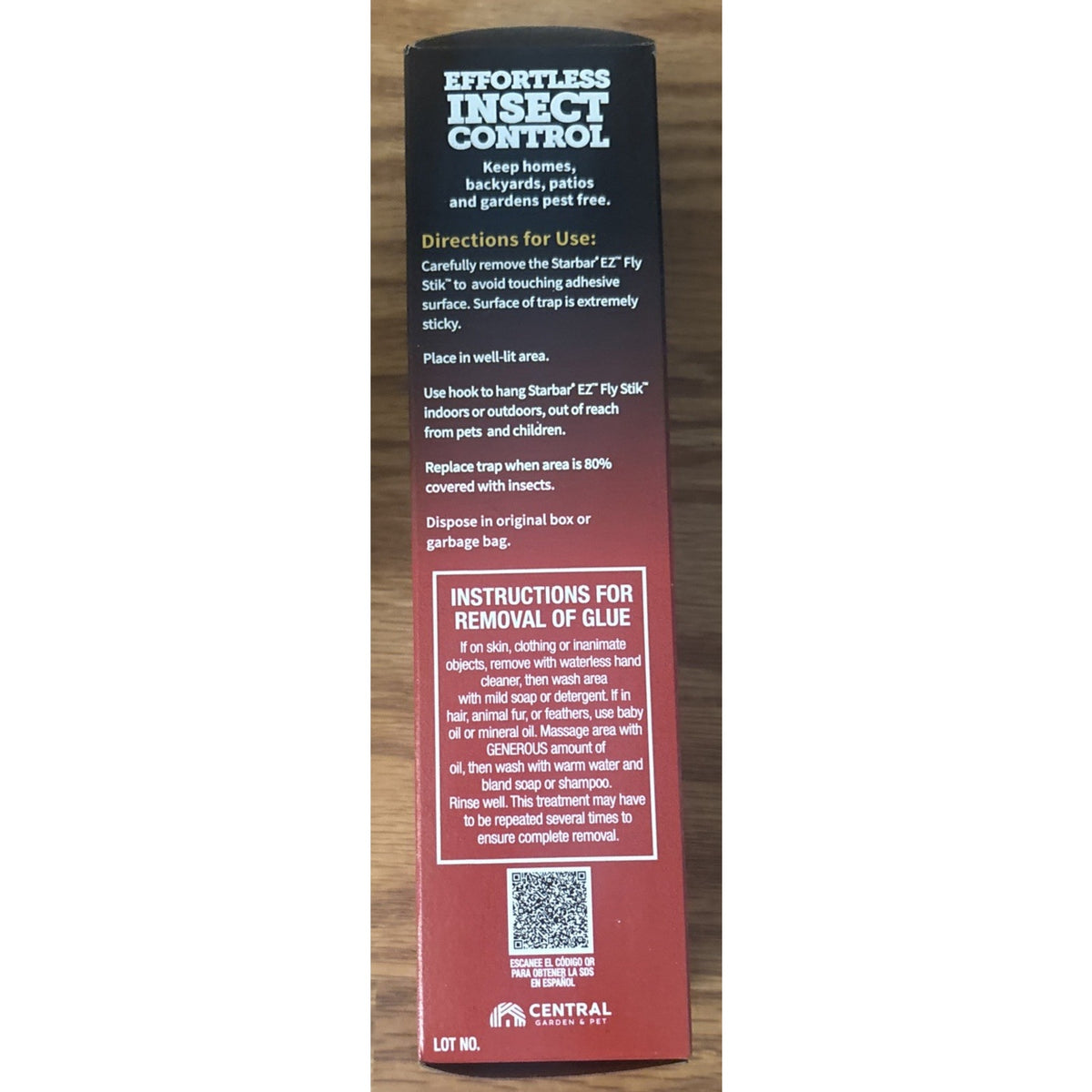Starbar EZ Fly Stik Odorless Sticky Fly Trap 2-Pack Indoor & Outdoor w/ Hanger