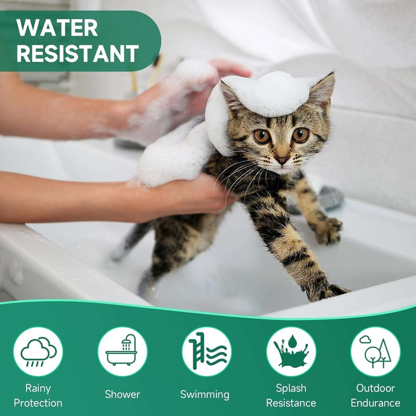 4PK Cat Flea & Tick Prevention Waterproof 32 Month Protection for Cats 12 Weeks+