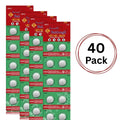 40 PCS AG10 LR1130 Cell Coin 1.5V LR54/SR1130/189/389 Alkaline Button Battery