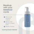 Clearogen Foaming Facial Cleanser, Acne Treatment Face Wash with Salicylic Acid