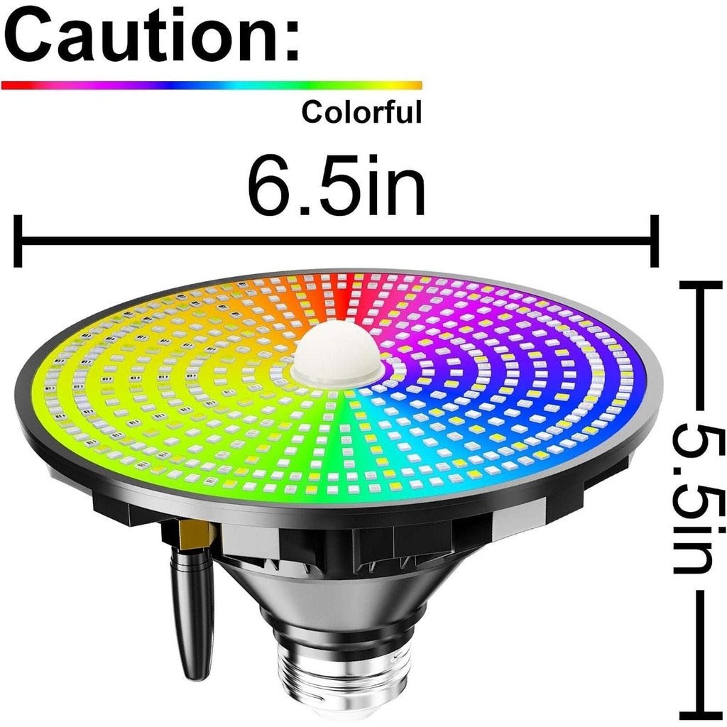 70W/80W RGBW LED Pool Light Bulb Color Changing 120V E26 Inground Above w/Remote