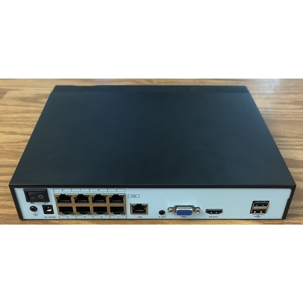8CH H.265 PoE NVR 5MP Xmeye Face Detection P2P Security Network Video Recorder