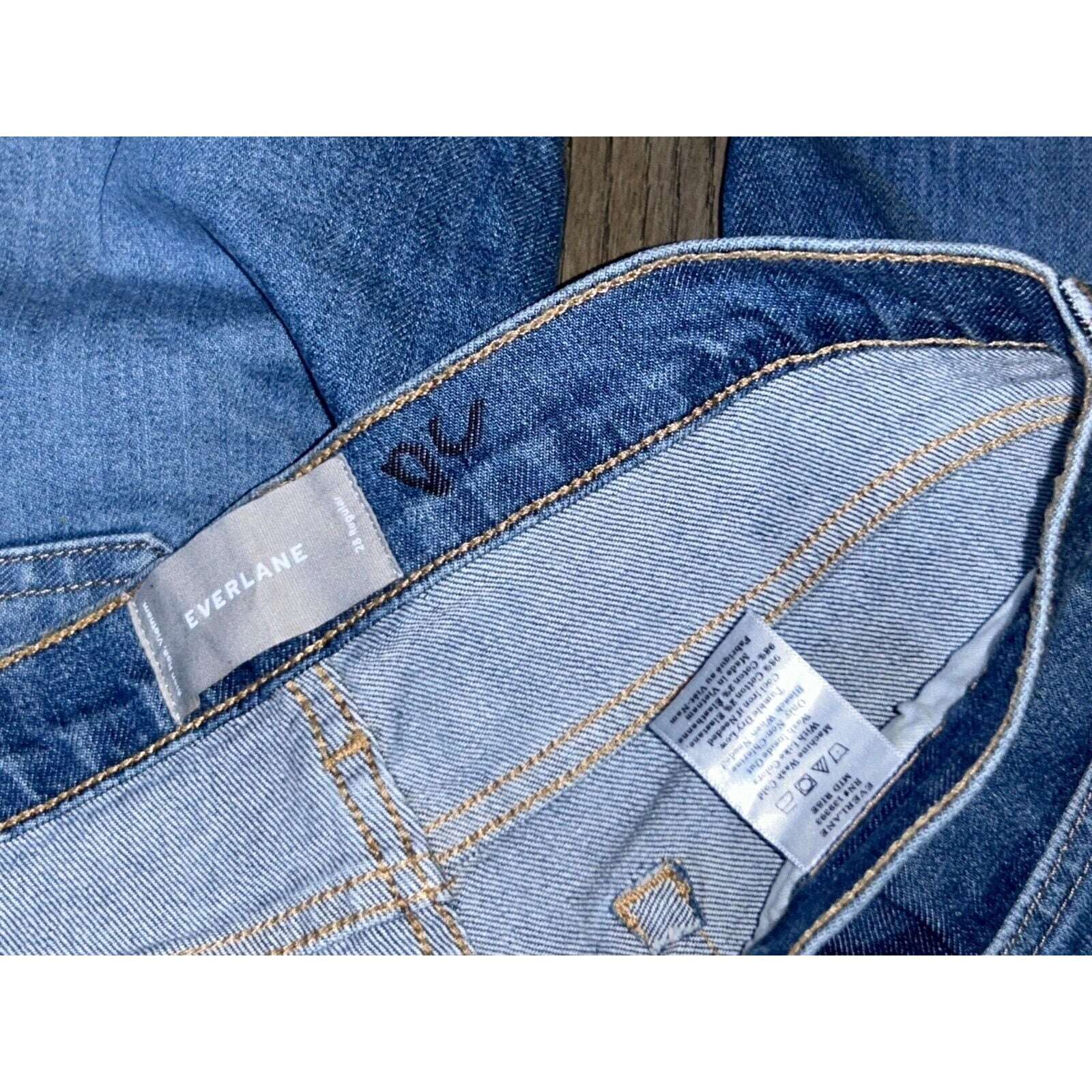 EVERLANE Mid Rise Skinny Leg Stretch Jeans Size 28 RN#139393