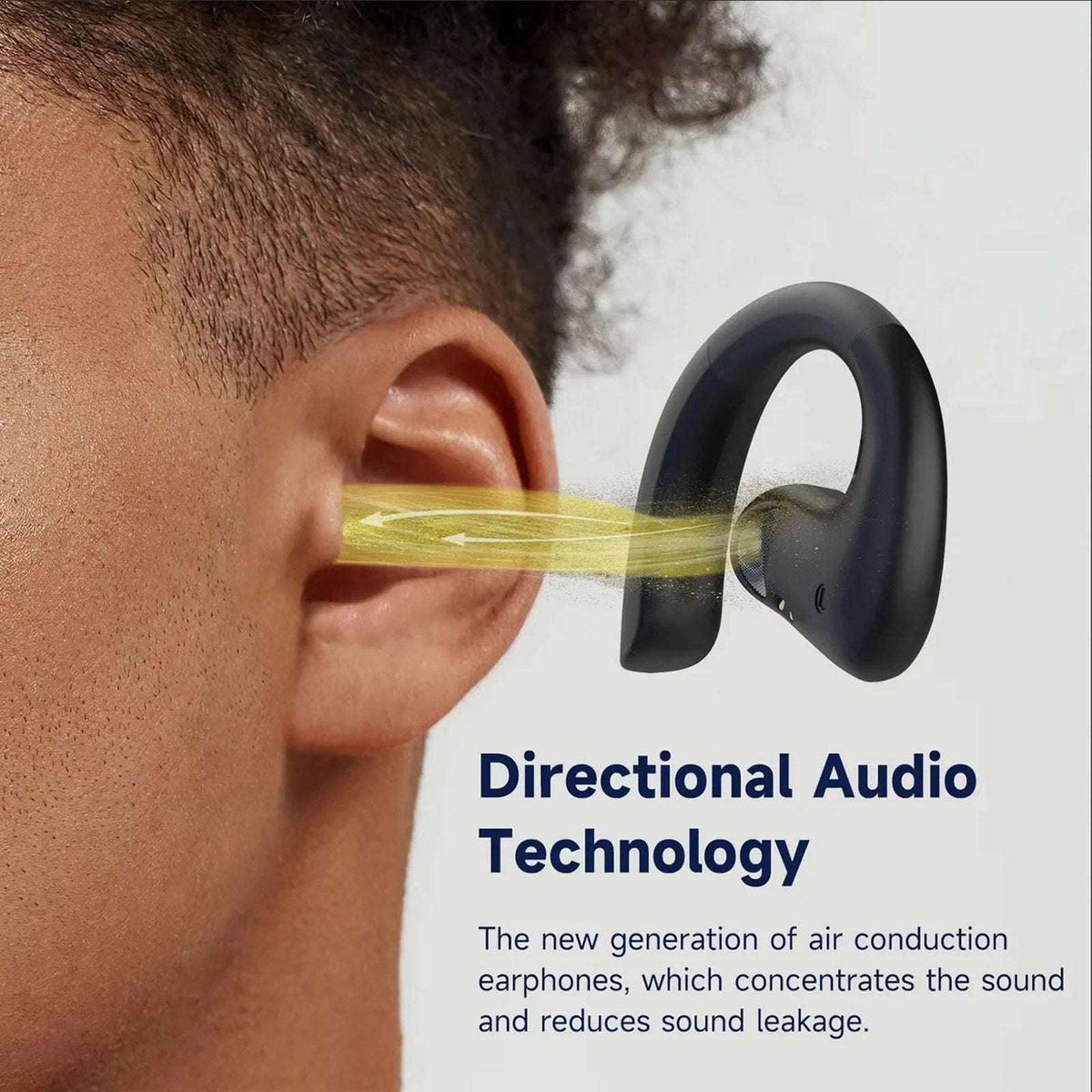 OpenRock S Open-Ear Air Conduction Earbuds Bluetooth 5.3 Wireless Over-Ear Cream