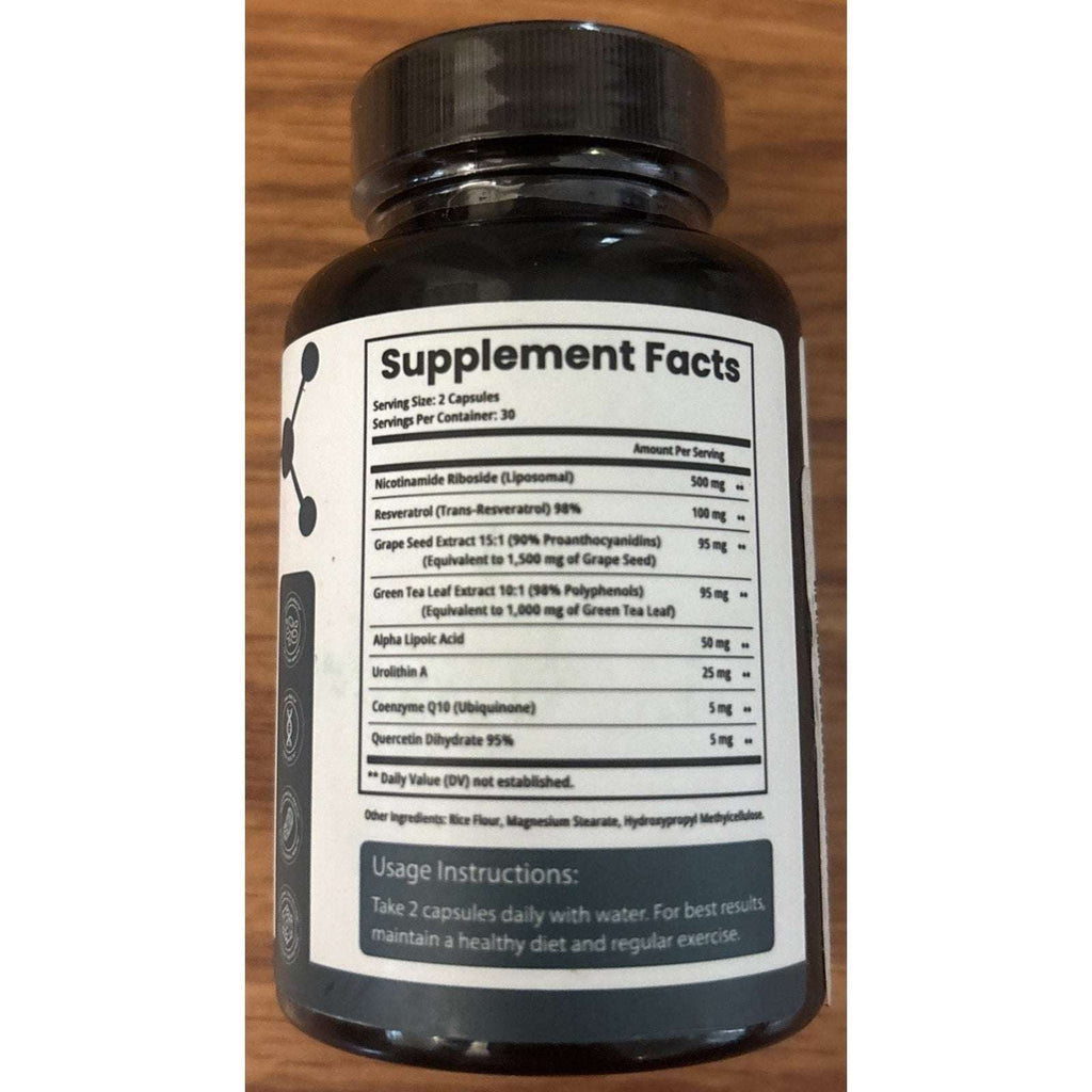 Dayly NAD+ 3230mg Nicotinamide Riboside NAD Resveratrol Supplement 1-Pack 30 Ct