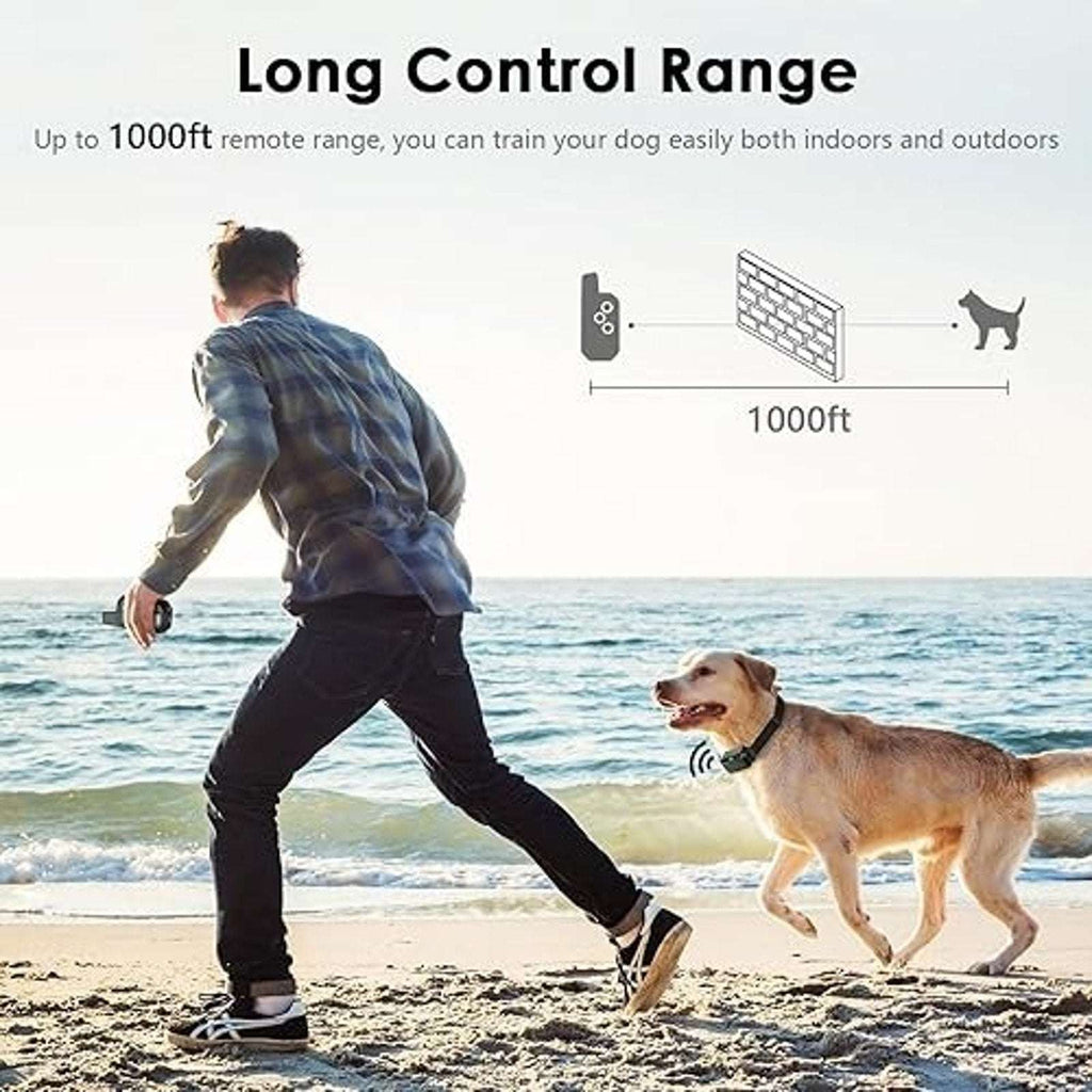 Dog Shock Training Collar, IP67 Waterproof w/ Remote, 3 Training Modes, Long Ran
