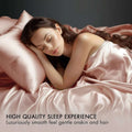 Madison Park 6PC Satin Cal King Sheet Set in Blush Pink GREAT for Skin & Hair