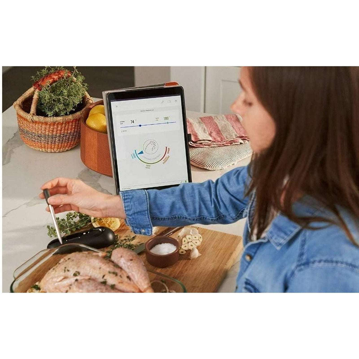 Mastrad Meat It Smart Wireless Bluetooth Meat Dual Probe BBQ Oven Grill Smoker
