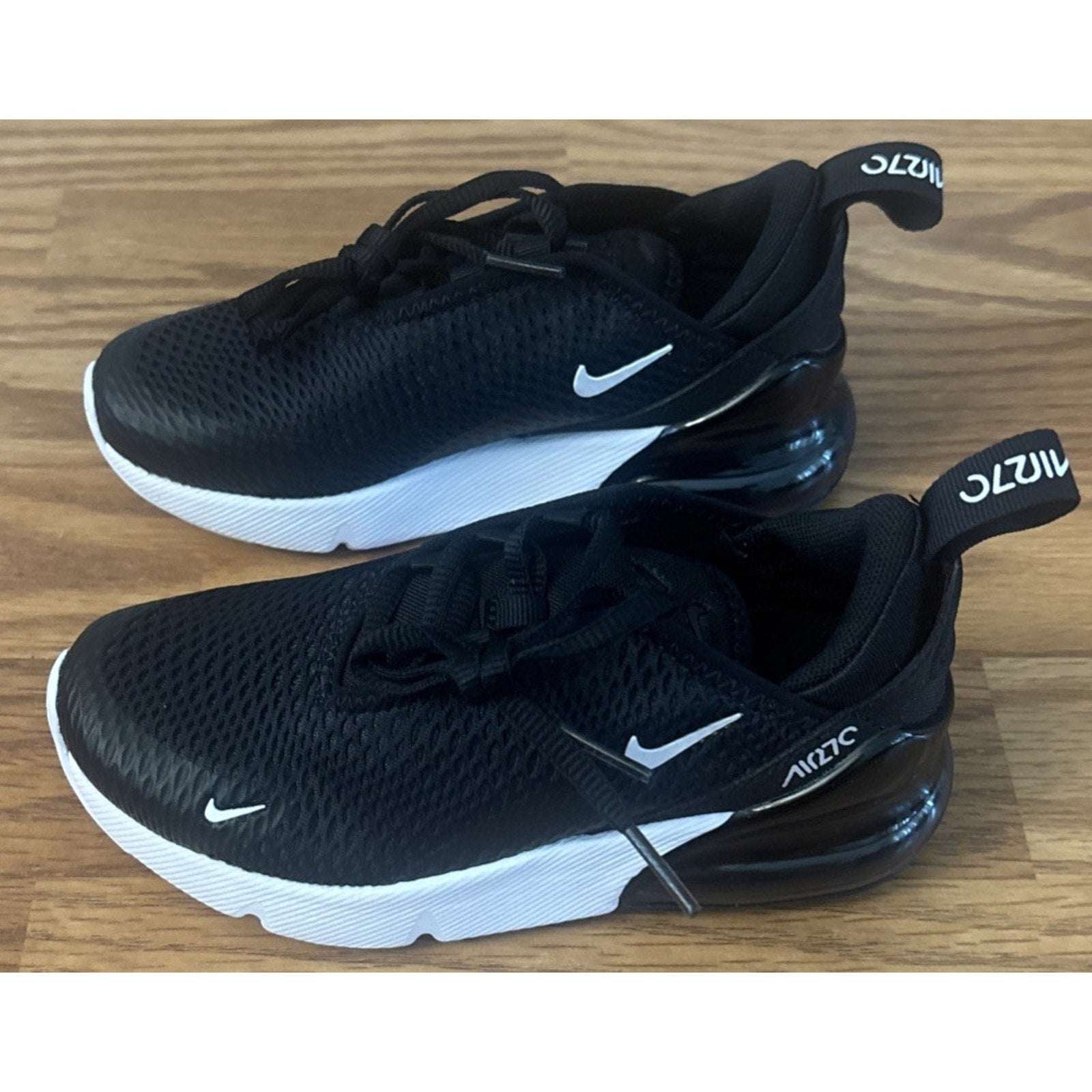 Kids Nike Air Max 270 (PS) Low Black White AO2372-001 Preschool Size 11c