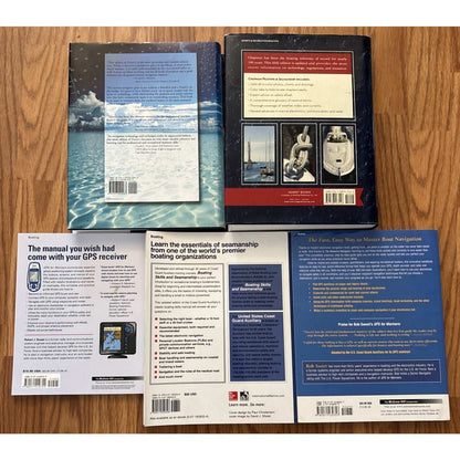 5 Nautical Navigation, Boating, GPS, Mariners Books Dutton's Chapman US Coast Gu