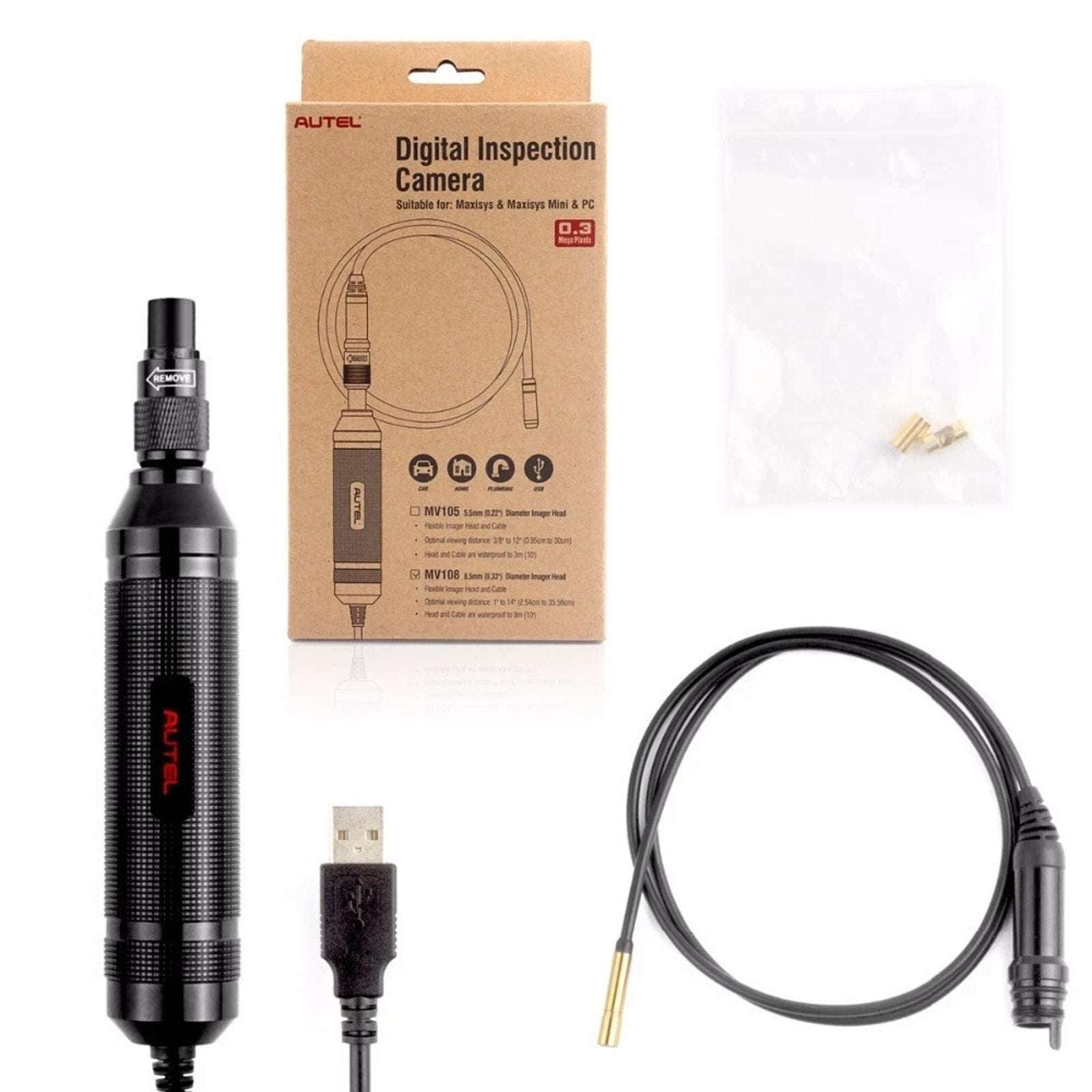 Autel MaxiVideo MV105 Digital Inspection Camera Video Scope for MS908P MK906BT