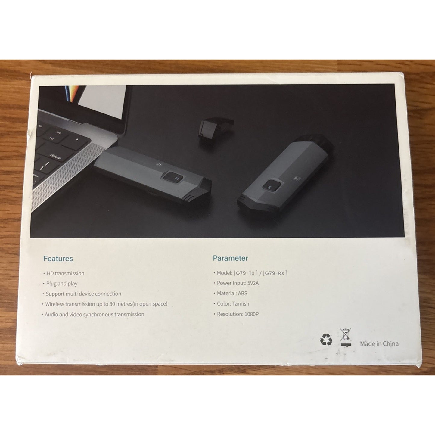 Wireless HD Transmitter & Receiver Kit G79-TX G79-RX Multi-Device Mirroring