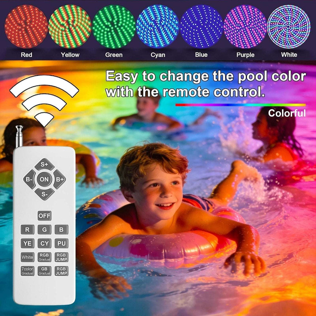 70W/80W RGBW LED Pool Light Bulb Color Changing 120V E26 Inground Above w/Remote