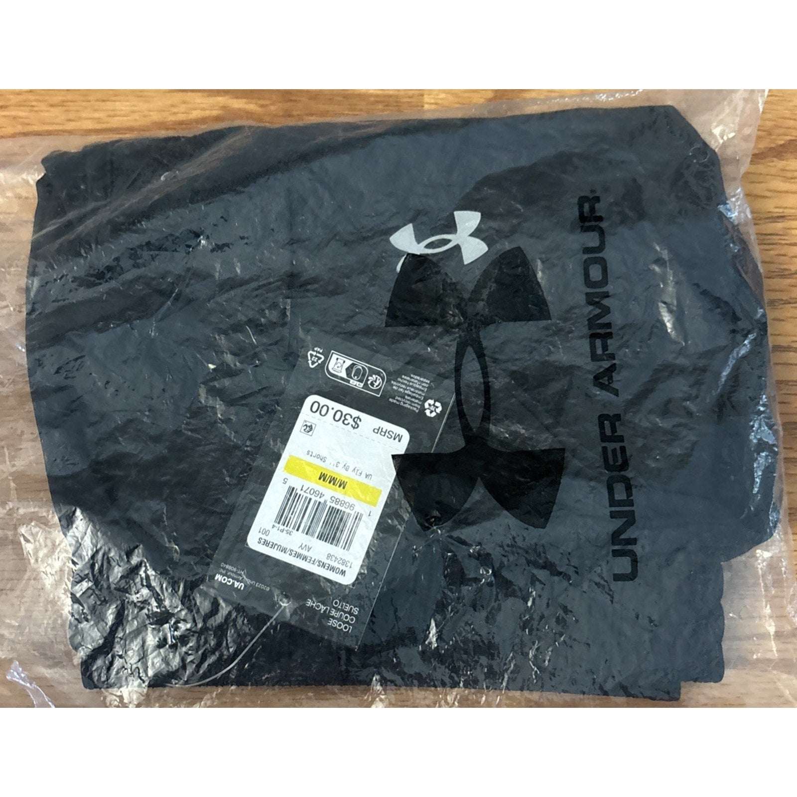 NEW Under Armour UA Fly By 3" Shorts Women's Medium Black / Reflective - 001
