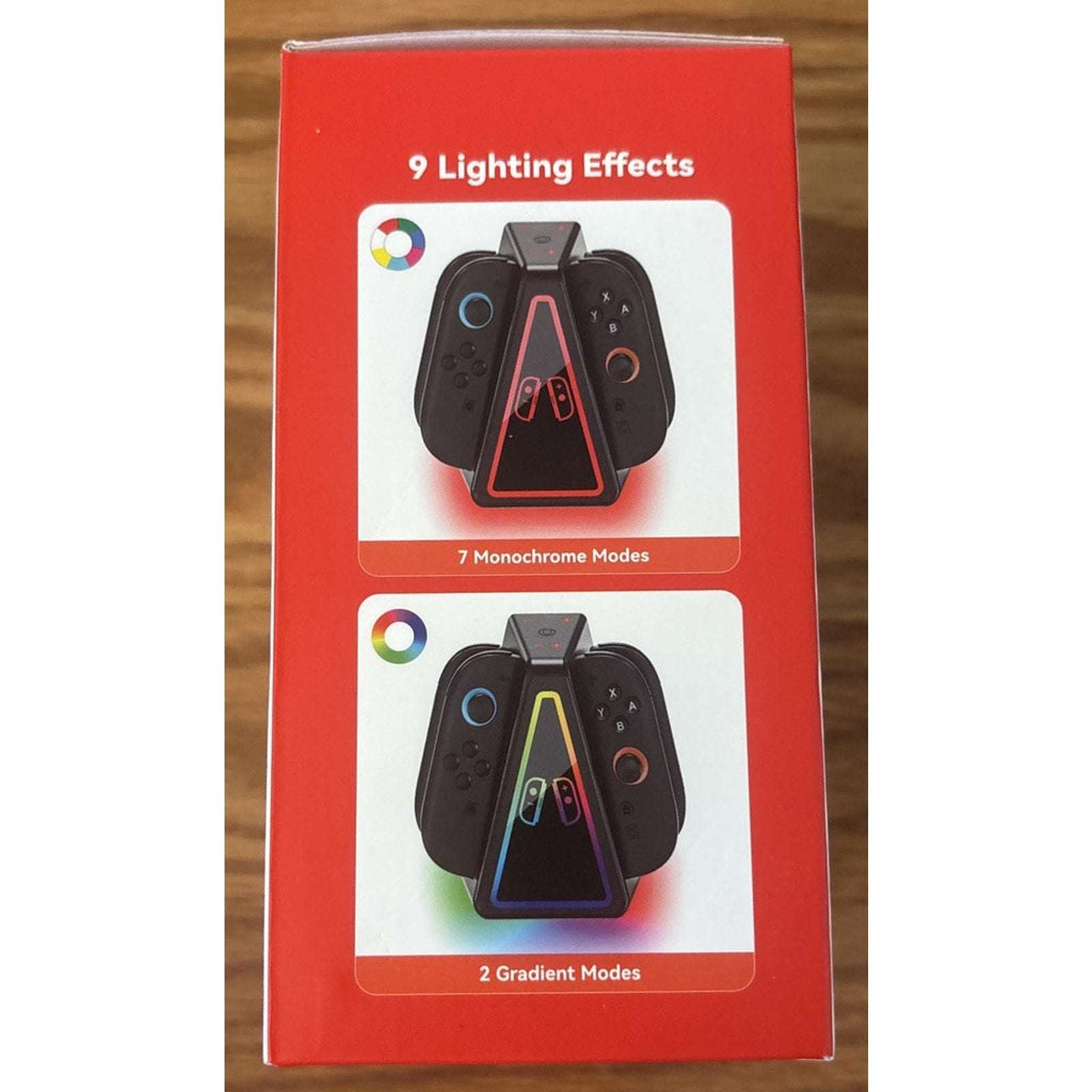 for Nintendo Switch 2 RGB Magnetic Charging Dock - 4 Joy-Con Controllers Charger