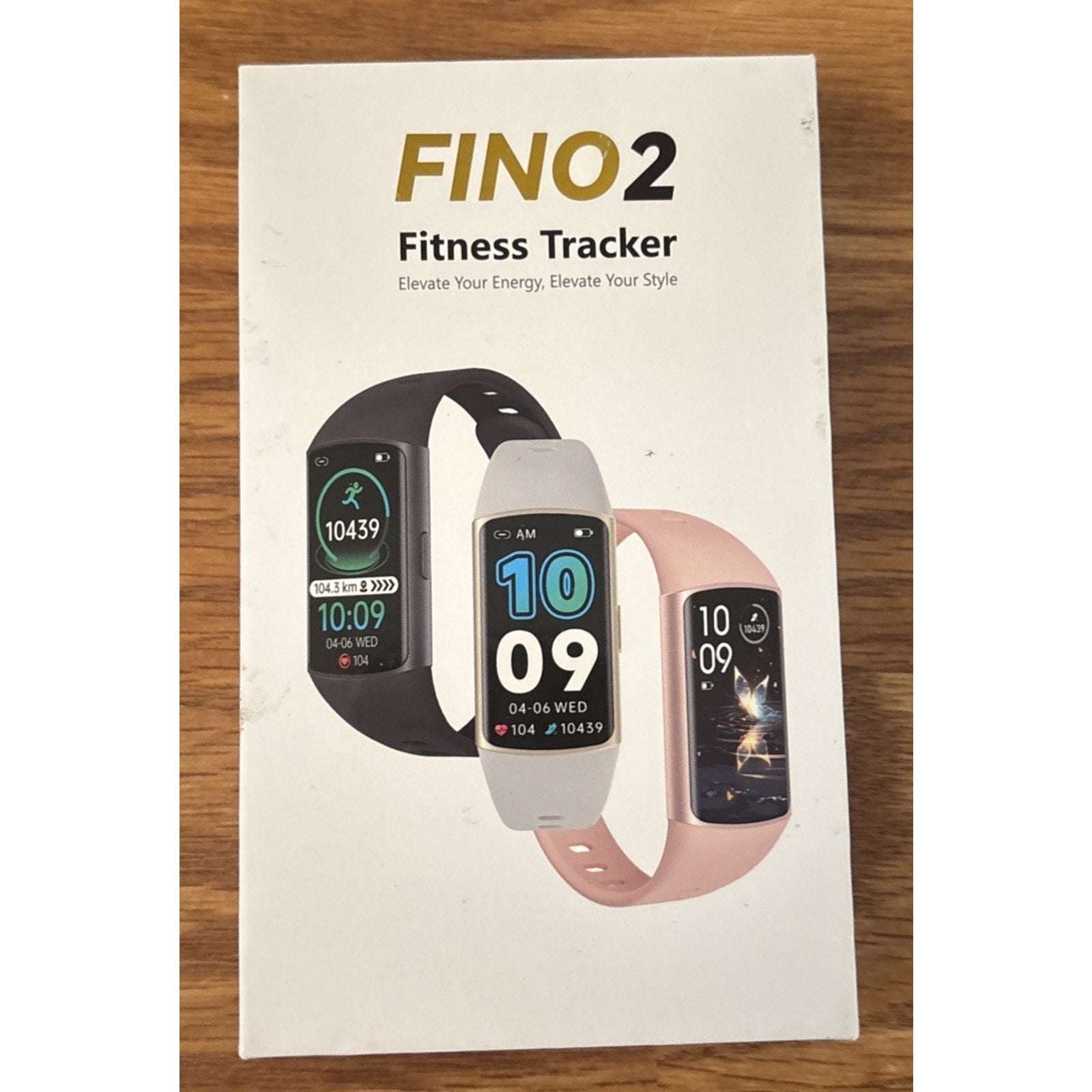 FITVII FINO 2 Slim Fitness Tracker, Smart Watch with Blood Oxygen, Sleep Monitor