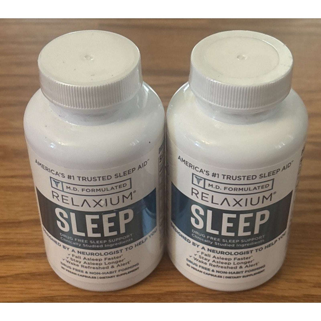 2 x Relaxium Natural Sleep Aid Non-Habit Forming Sleep Faster Stay Asleep Longer