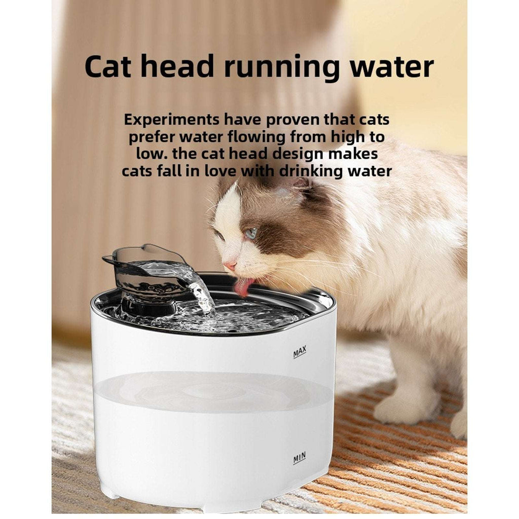 2.2L/74oz Automatic Pet Drinking Fountain Circulating Water Dispenser Cat Dog