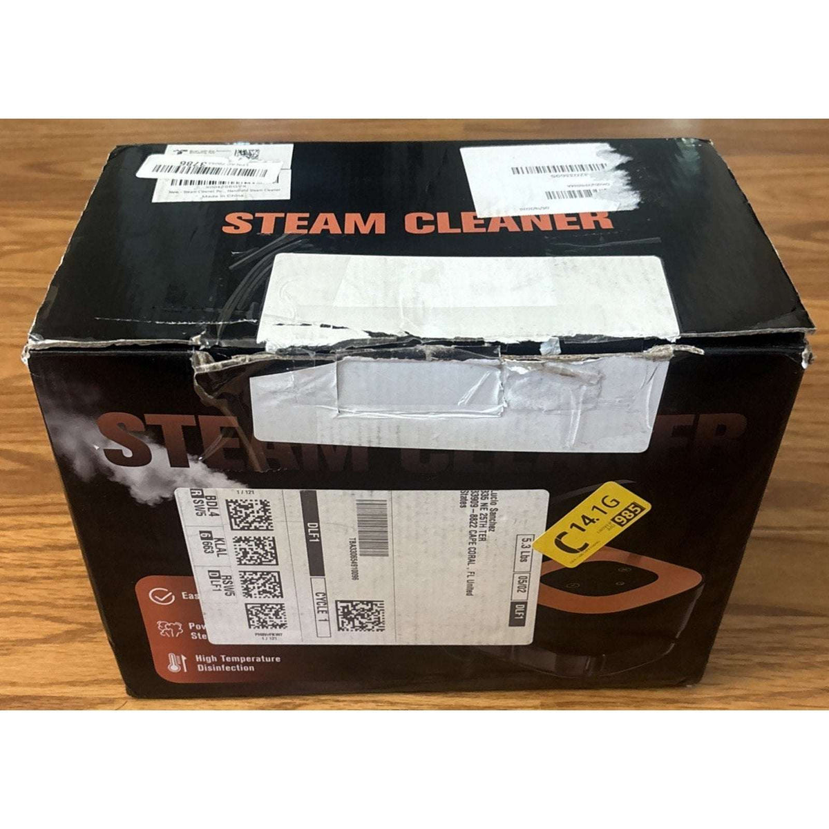 Portable High Pressure Steam Cleaner, 6-Level Adjustable, 15s Heat, 1.25L Tank
