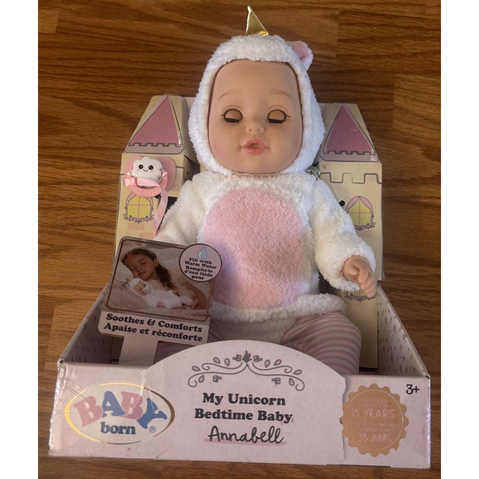 BABY born My Unicorn Bedtime Baby Annabell - Safe for Bath - Soothes & Comforts