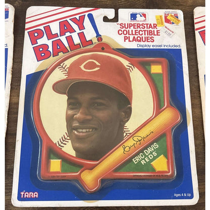 MLB Play Ball! Roger CLEMENS Bobby Bonilla Eric Davis Superstar Collector Plaque