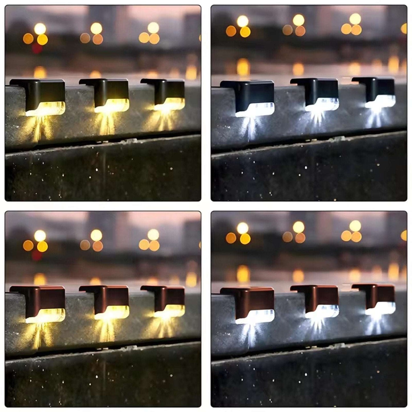 10x Solar Deck Lights Outdoor Step Lights LED Fence Stair Lights for Garden Yard