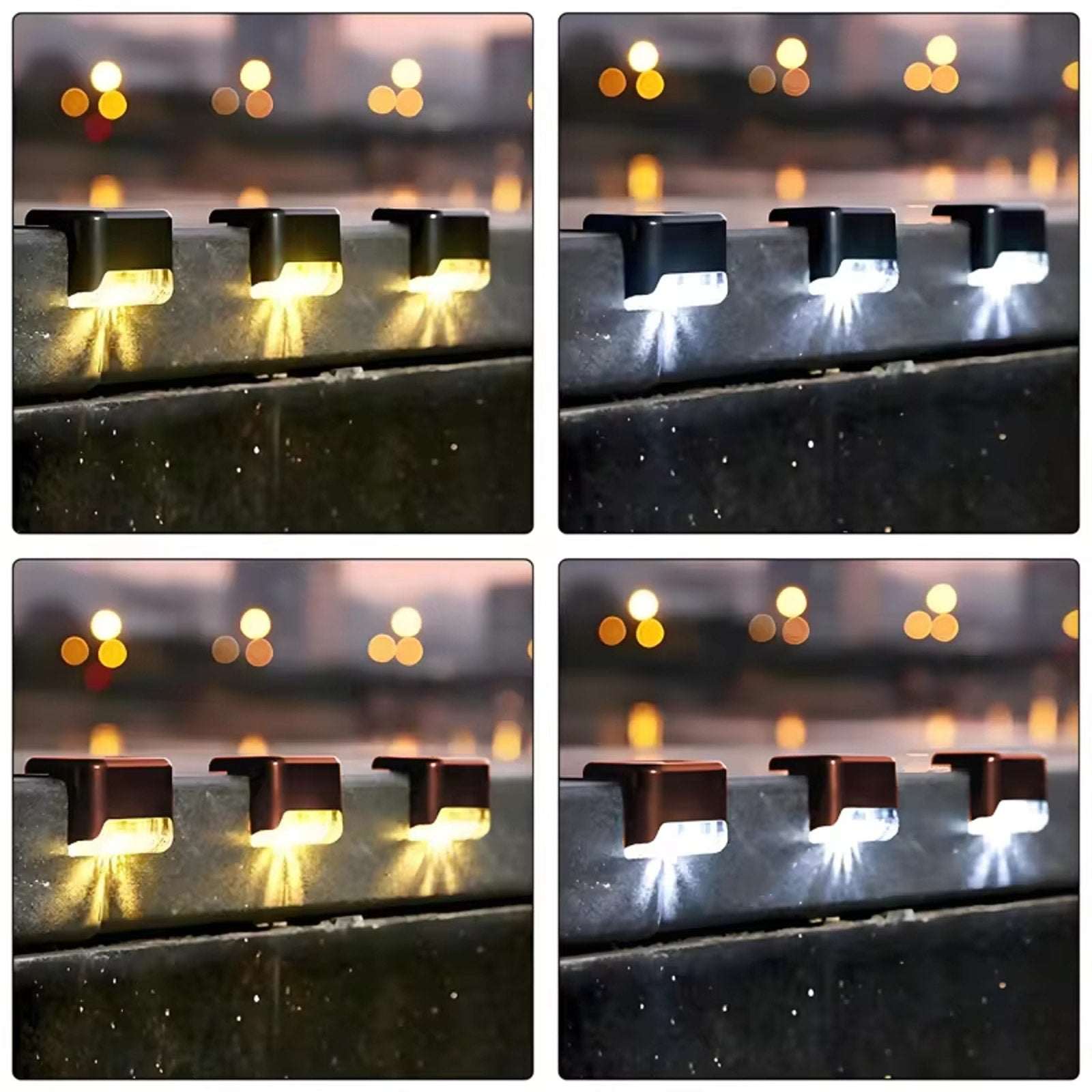 10x Solar Deck Lights Outdoor Step Lights LED Fence Stair Lights for Garden Yard