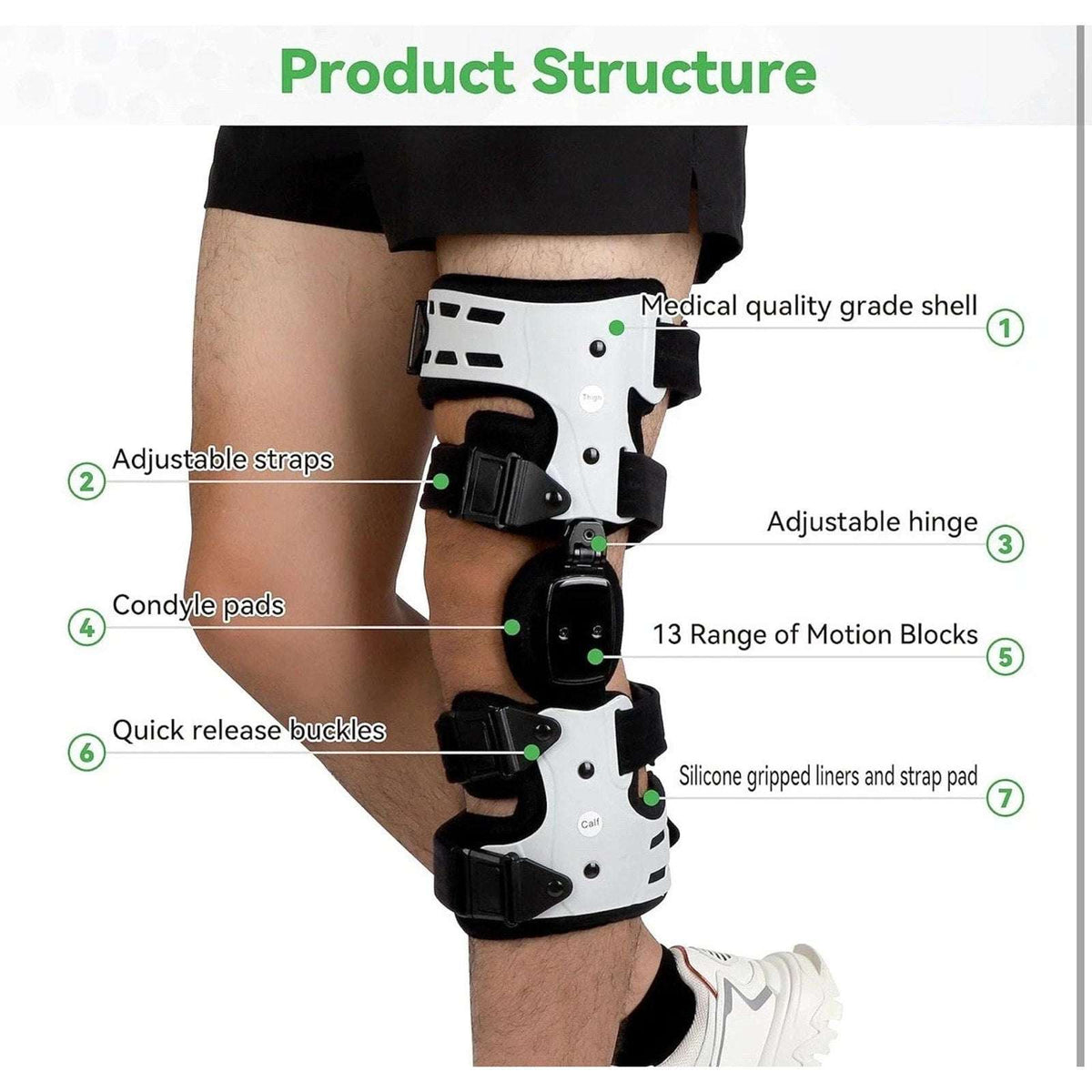 Orthomen OA Unloader Right Knee Brace One Size For Pain Osteoarthritis Support