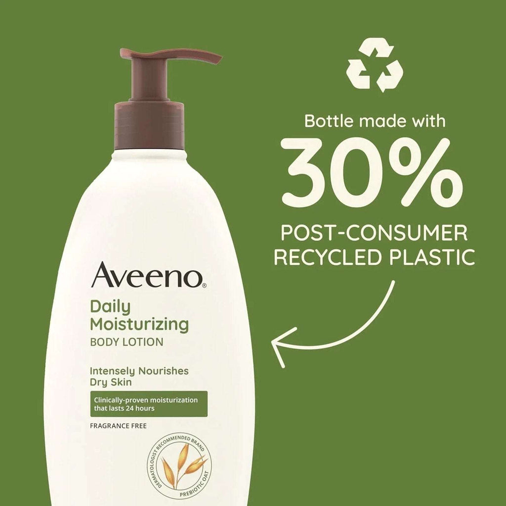 4 Pack Aveeno Daily Moisturizing Body Lotion Sheer Hydration 18 fl oz w/ Pump