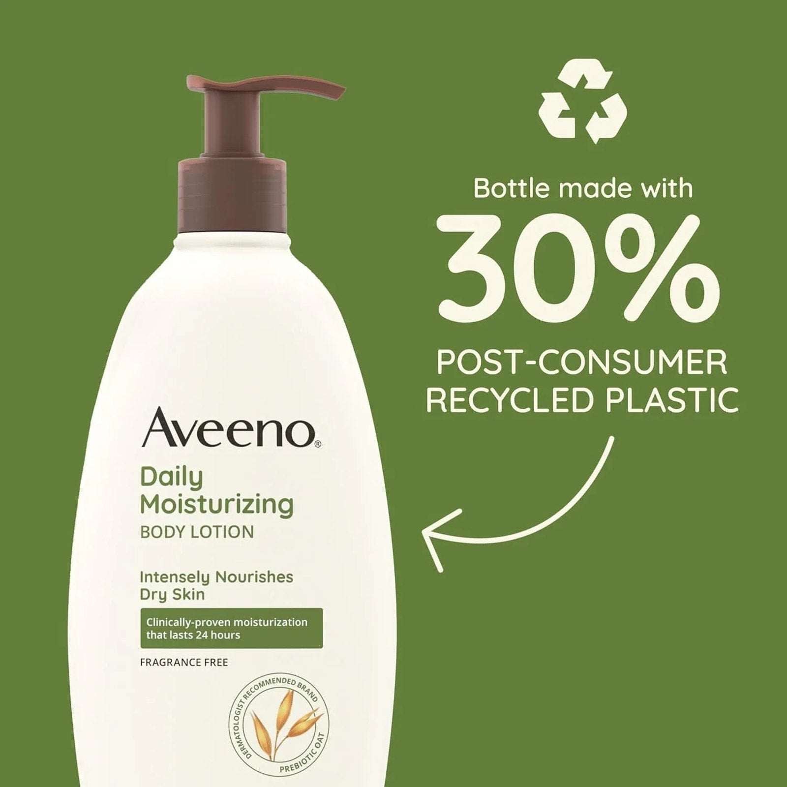 4 Pack Aveeno Daily Moisturizing Body Lotion Sheer Hydration 18 fl oz w/ Pump