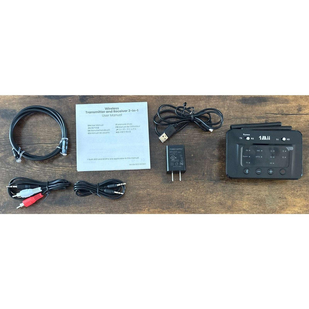 1Mii B03 Bluetooth 5.3 Wireless Transmitter & Receiver TV Home Stereo Headphones